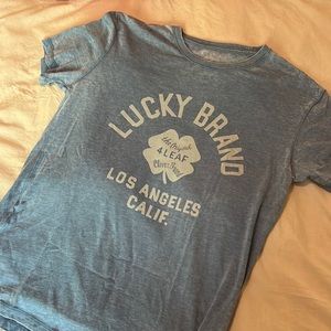 Lucky Brand Mens Venice burnout graphic Tee